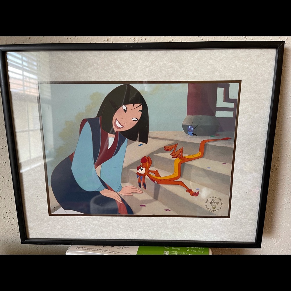 Disney Mulan Lithograph 1999
